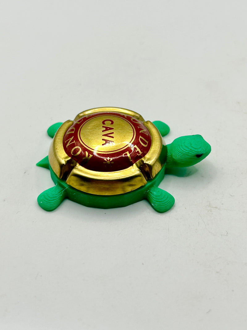 Rondel Cava (Red, Grapes) - Bottle Cap Magnet Turtle (Copy) Shell Shocked Art