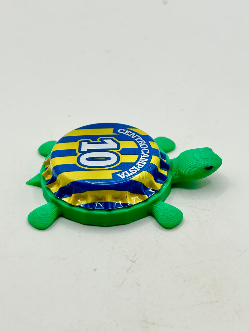Centrocampista - Rosario Central (Calcio Tapps) - Bottle Cap Magnet Turtle Shell Shocked Art