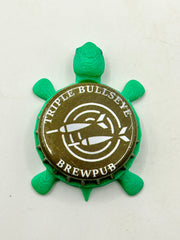 Triple Bullseye Brewing - Bottle Cap Magnet Turtle (Copy) Shell Shocked Art