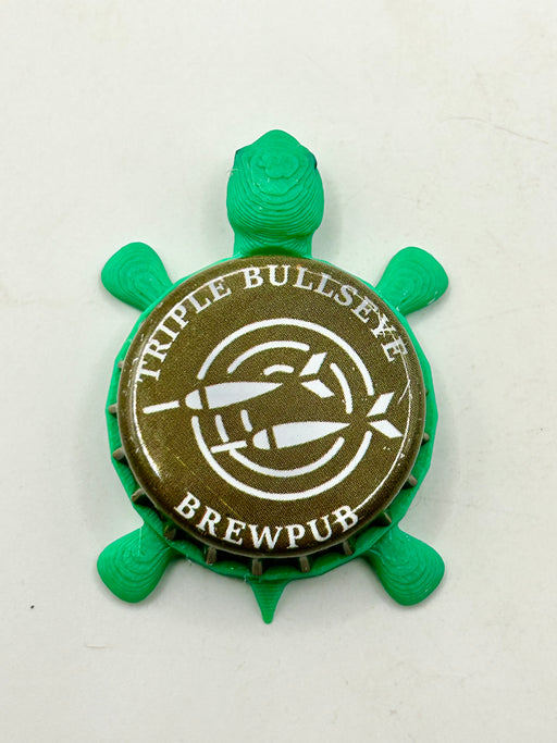 Triple Bullseye Brewing - Bottle Cap Magnet Turtle (Copy) Shell Shocked Art