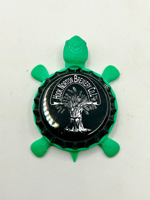Hook Norton Brewing - Bottle Cap Magnet Turtle Shell Shocked Art