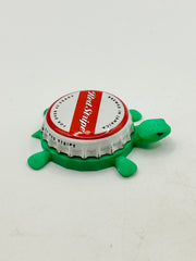Red Stripe (65 Years) - Bottle Cap Magnet Turtle Shell Shocked Art