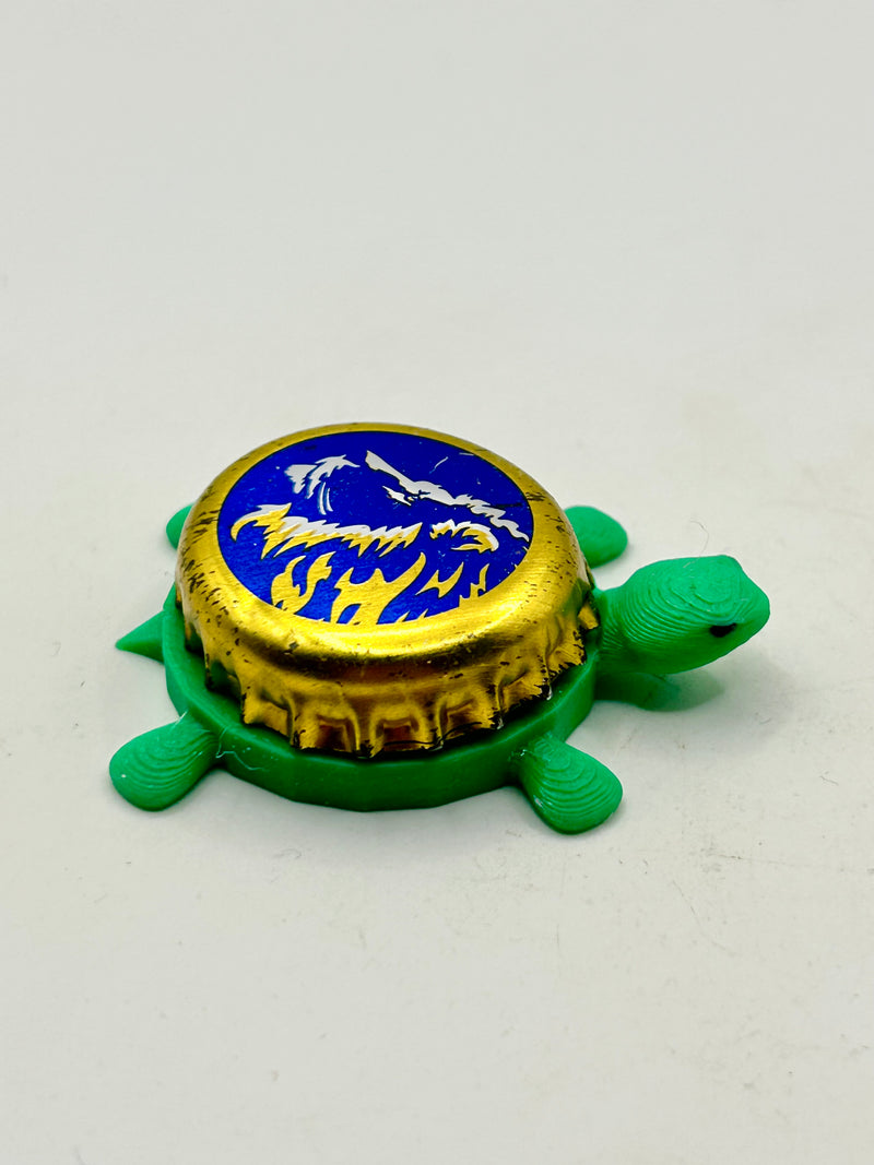 Carlsberg Srbija Lav Pivo (Lager) - Bottle Cap Magnet Turtle (Copy) Shell Shocked Art