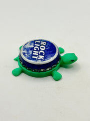 Rolling Rock Light (Vintage) - Bottle Cap Magnet Turtle (Copy) Shell Shocked Art