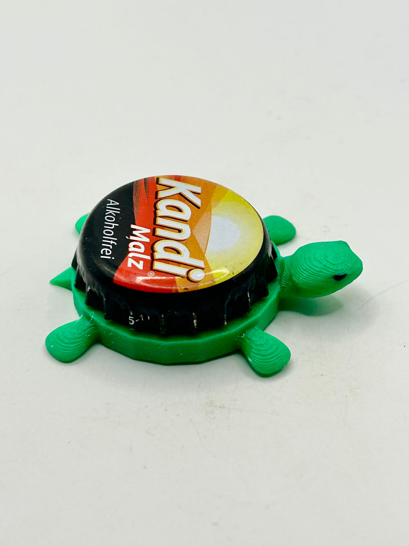 Kandi Malz (Germany) - Bottle Cap Magnet Turtle Shell Shocked Art