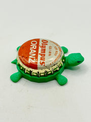 Olympus Oranz Soda (Orange) - Bottle Cap Magnet Turtle Shell Shocked Art