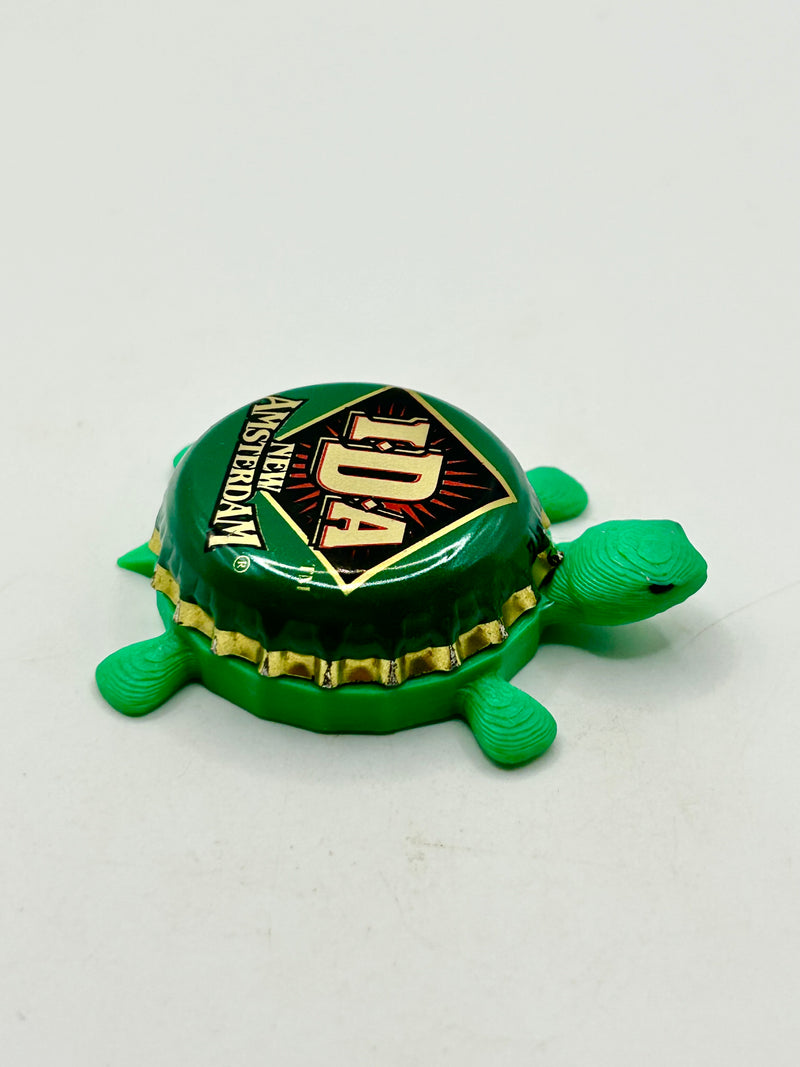 New Amsterdam IDA - Bottle Cap Magnet Turtle Shell Shocked Art