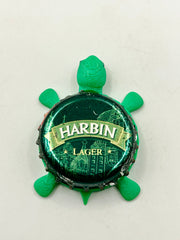 Harbin Lager (China) - Bottle Cap Magnet Turtle (Copy) Shell Shocked Art