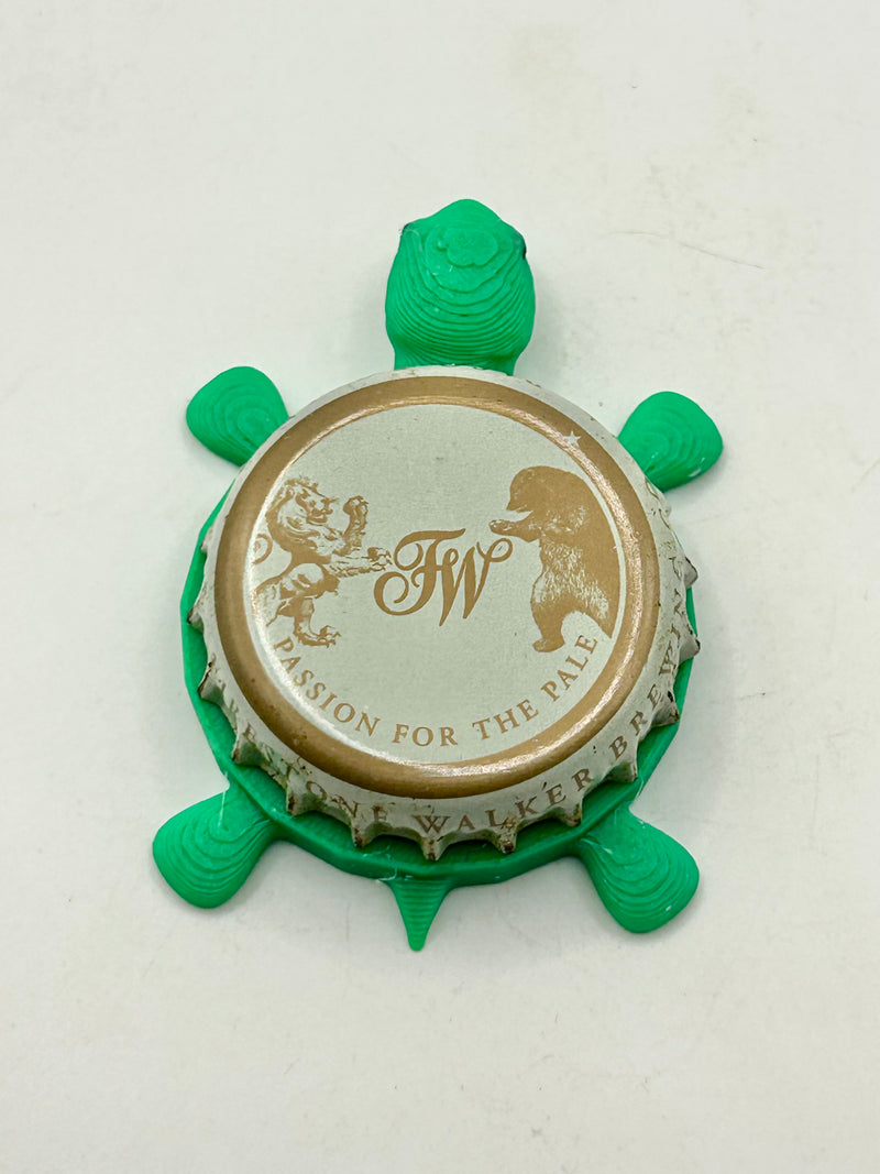 Firestone Walker Brewing (Lion) - Bottle Cap Magnet Turtle (Copy) Shell Shocked Art