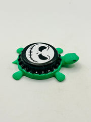 Jack Skellington (Black Cap) - Bottle Cap Magnet Turtle Shell Shocked Art