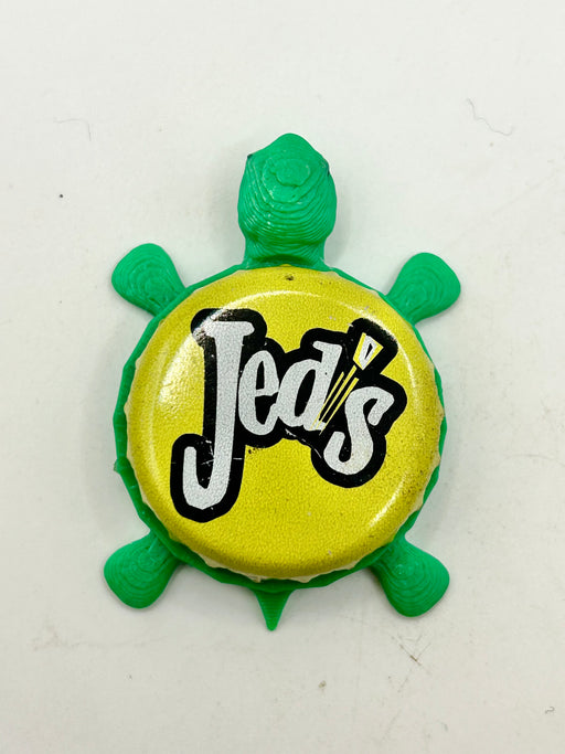 Jed’s Soda - Bottle Cap Magnet Turtle Shell Shocked Art