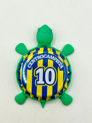 Centrocampista - Rosario Central (Calcio Tapps) - Bottle Cap Magnet Turtle Shell Shocked Art