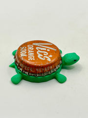 Vic’s Orange Soda - Bottle Cap Magnet Turtle (Copy) Shell Shocked Art