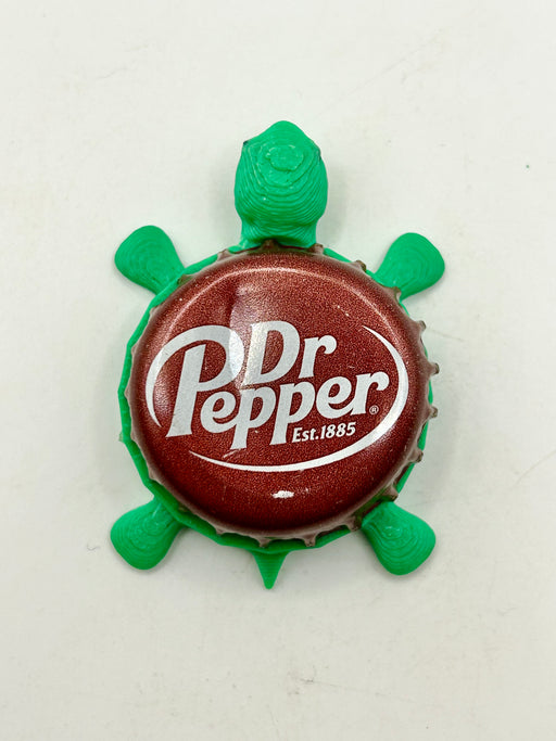 Dr Pepper Soda (Est 1885)- Bottle Cap Magnet Turtle Shell Shocked Art