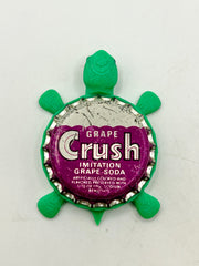 Crush Grape Soda (Vintage, Variation 2) - Bottle Cap Magnet Turtle Shell Shocked Art