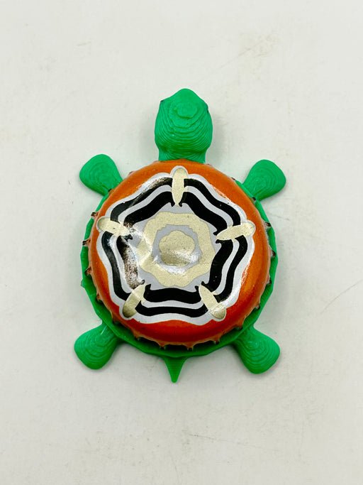 Samuel Smith Brewing (Orange) - Bottle Cap Magnet Turtle Shell Shocked Art