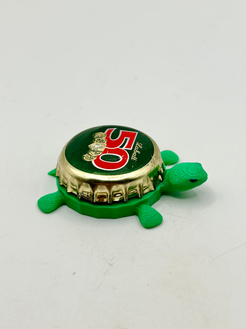Labatt Brewing 50 - Bottle Cap Magnet Turtle Shell Shocked Art