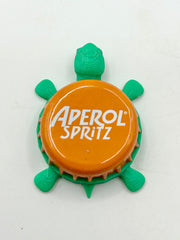 Aperol Spritz - Bottle Cap Magnet Turtle Shell Shocked Art