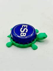 ESB, Blue (United Kingdom) - Bottle Cap Magnet Turtle Shell Shocked Art