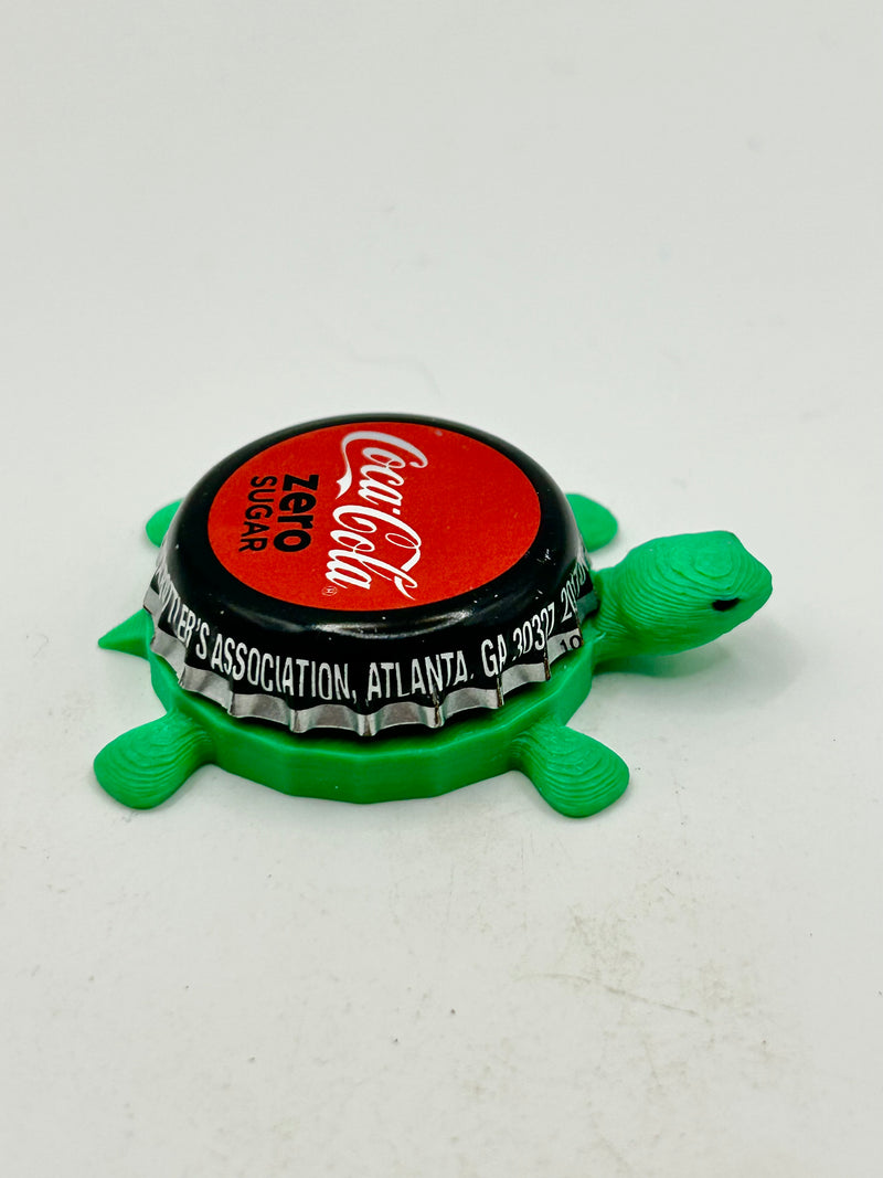 Coca Cola Zero Sugar (Red Background) - Bottle Cap Magnet Turtle Shell Shocked Art