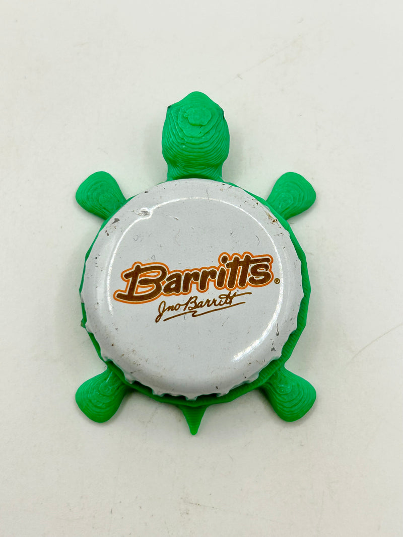 Barritts Ginger Beer (White) - Bottle Cap Magnet Turtle Shell Shocked Art