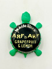 White Rock Arf N Arf- Bottle Cap Magnet Turtle (Copy) Shell Shocked Art