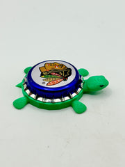 Chicago Blackhawks (Labatt Brewing) - Bottle Cap Magnet Turtle Shell Shocked Art