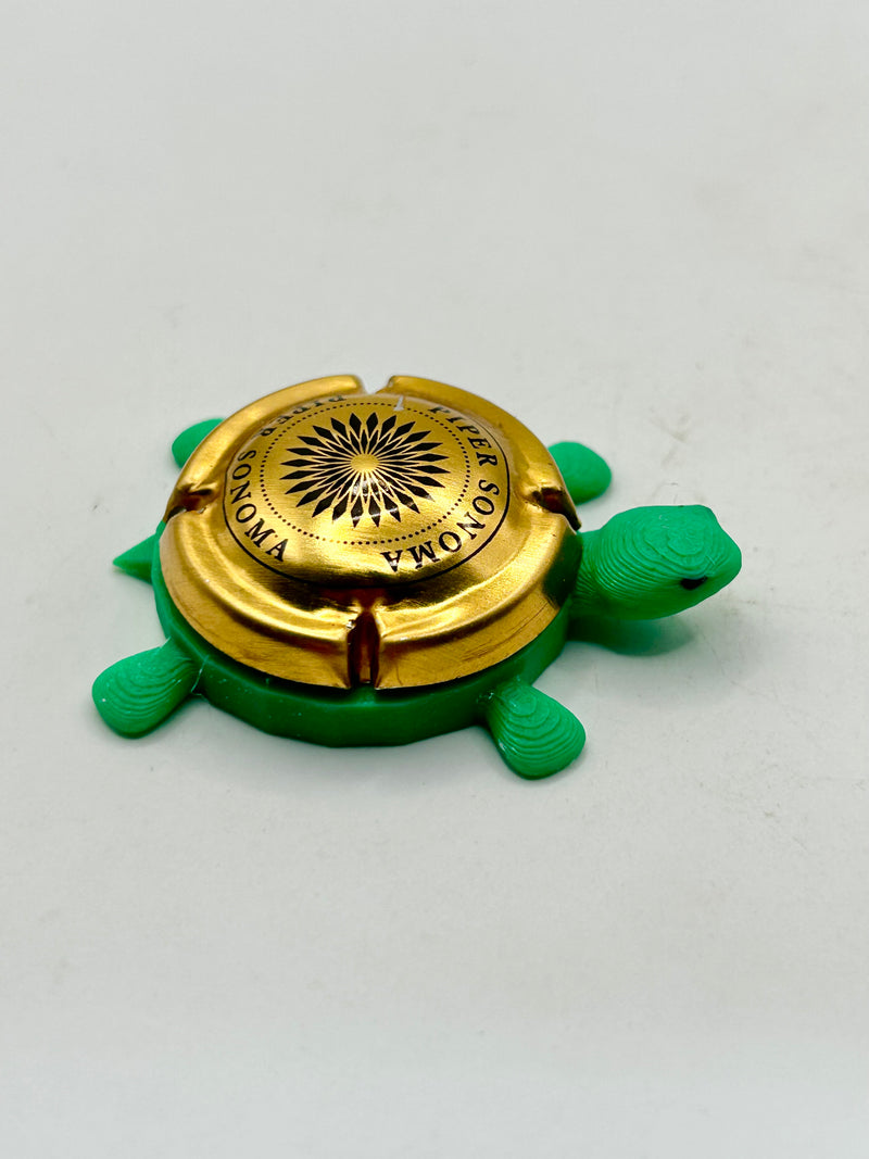 Piper Sonoma - Bottle Cap Magnet Turtle Shell Shocked Art