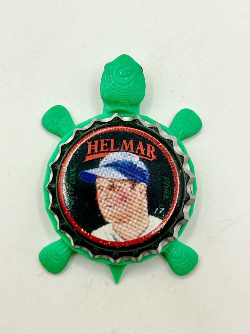 Jimmie Foxx, Helmar Brewing Big League Brew (#17) - Bottle Cap Magnet Turtle Shell Shocked Art
