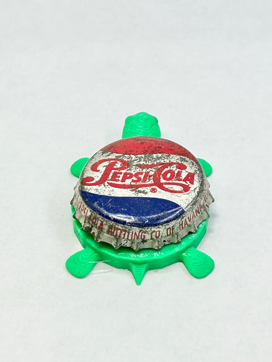 Pepsi Cola (Vintage) - Bottle Cap Magnet Turtle