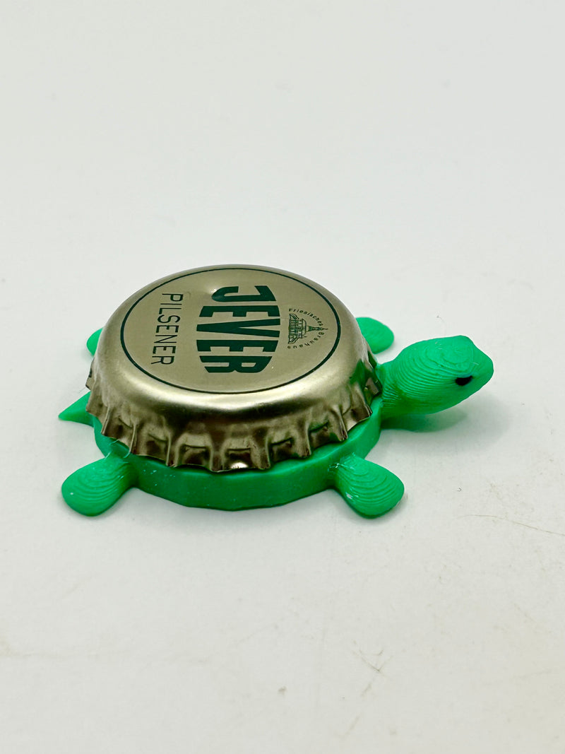 Jever Beer - Bottle Cap Magnet Turtle (Copy) Shell Shocked Art