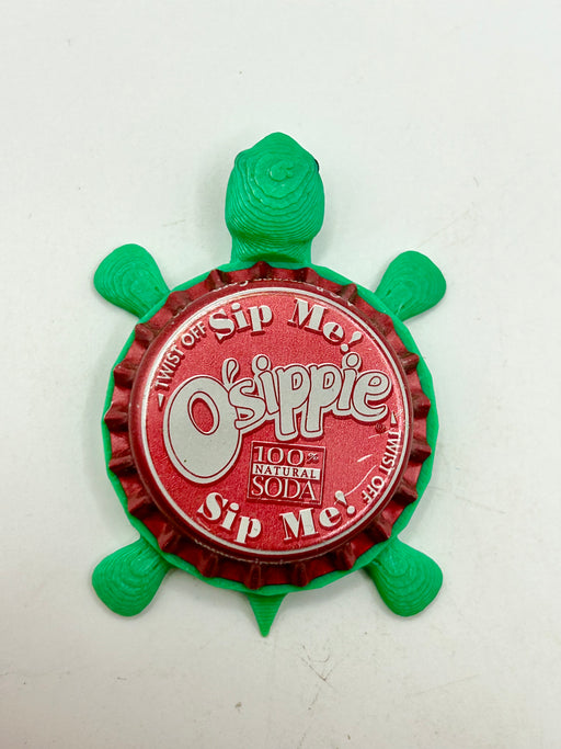 O’sippie Soda - Bottle Cap Magnet Turtle (Copy) Shell Shocked Art