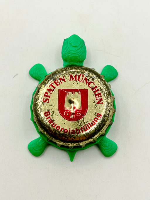 Spaten Munchen (Vintage) - Bottle Cap Magnet Turtle Shell Shocked Art