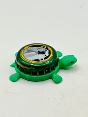 Polar Bear, Green (Russian Beer) - Bottle Cap Magnet Turtle Shell Shocked Art