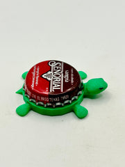 Senorial Sangria NA - Bottle Cap Magnet Turtle Shell Shocked Art