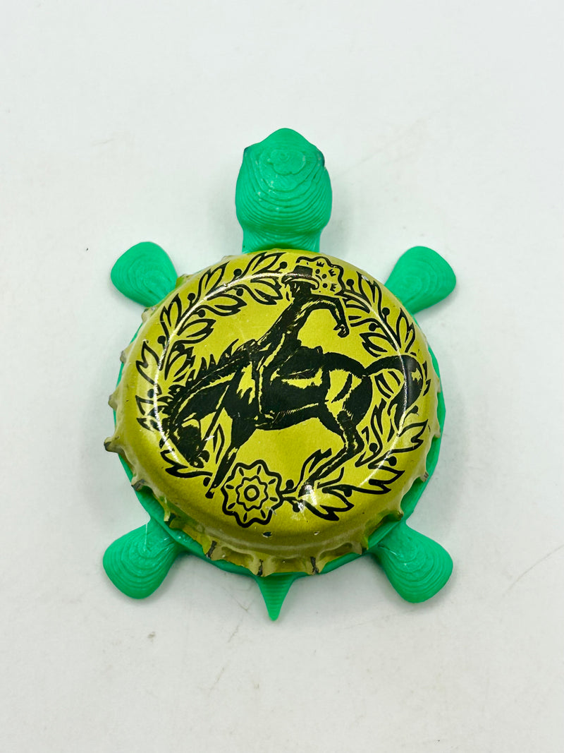 Buffalo Bitter (Belgium) - Bottle Cap Magnet Turtle (Copy) Shell Shocked Art