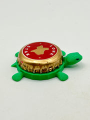 Lone Star Beer (Texas State) - Bottle Cap Magnet Turtle (Copy) Shell Shocked Art