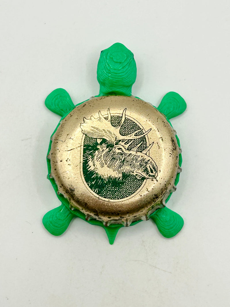Moosehead Beer (Vintage, Moose Only) - Bottle Cap Magnet Turtle Shell Shocked Art