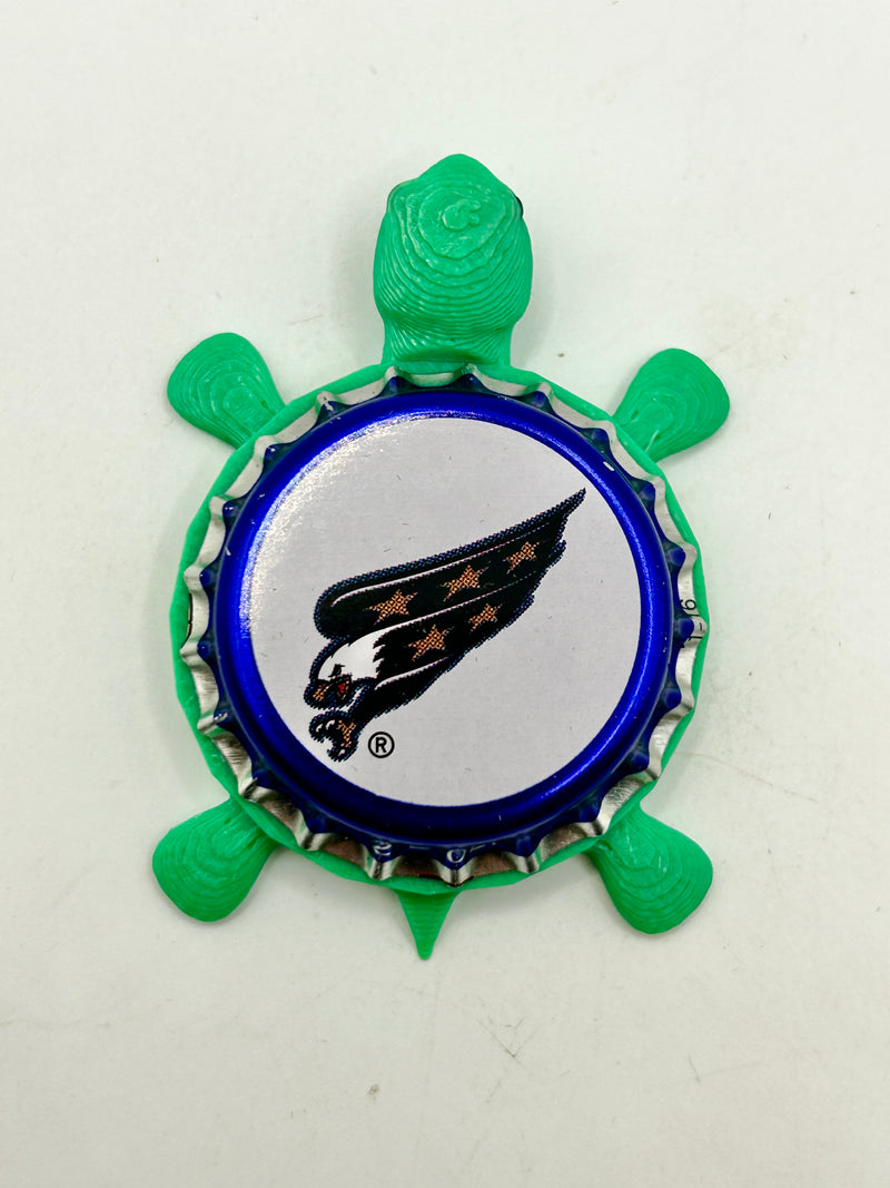 Washington Capitals (Labatt Brewing) - Bottle Cap Magnet Turtle Shell Shocked Art