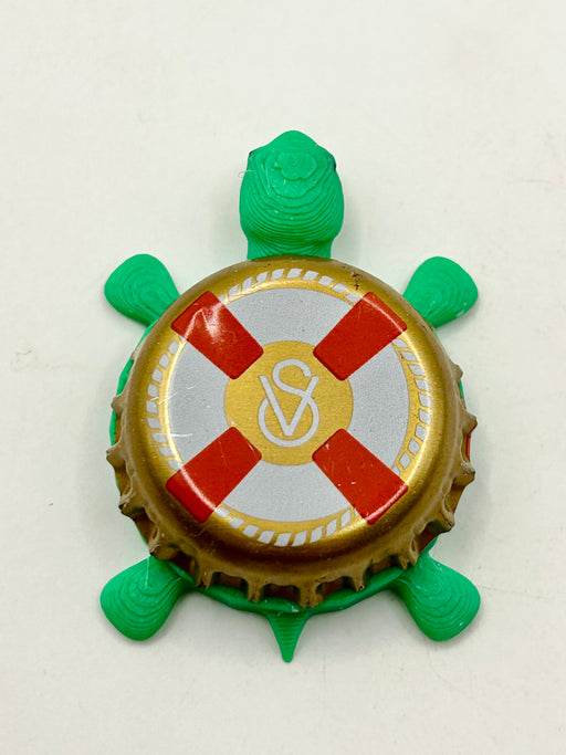 Salva Vida (Honduras) - Bottle Cap Magnet Turtle Shell Shocked Art