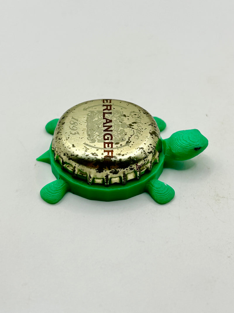 Erlanger Brewing - Bottle Cap Magnet Turtle (Copy) Shell Shocked Art