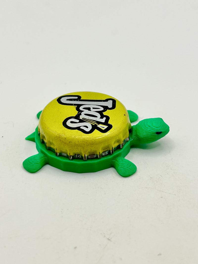 Jed’s Soda - Bottle Cap Magnet Turtle Shell Shocked Art