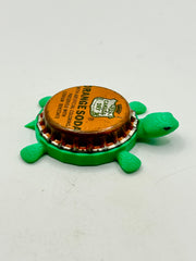Canada Dry Orange Soda - Bottle Cap Magnet Turtle Shell Shocked Art