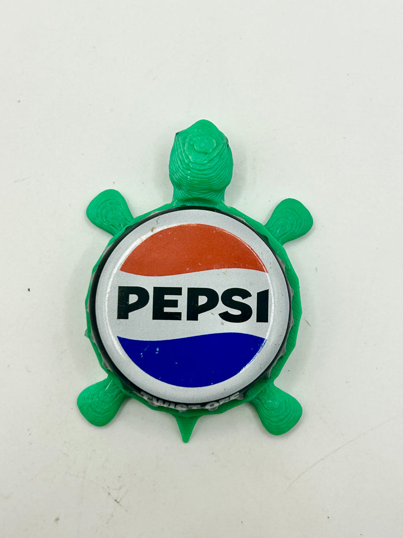 Pepsi (Black Text) - Bottle Cap Magnet Turtle Shell Shocked Art