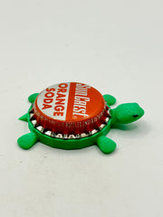 Sun Crest Orange Soda (Large Text) - Bottle Cap Magnet Turtle Shell Shocked Art