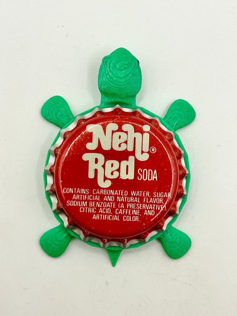 Nehi Red (Vintage) - Bottle Cap Magnet Turtle Shell Shocked Art