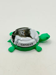 Black Cat Cava - Bottle Cap Magnet Turtle Shell Shocked Art