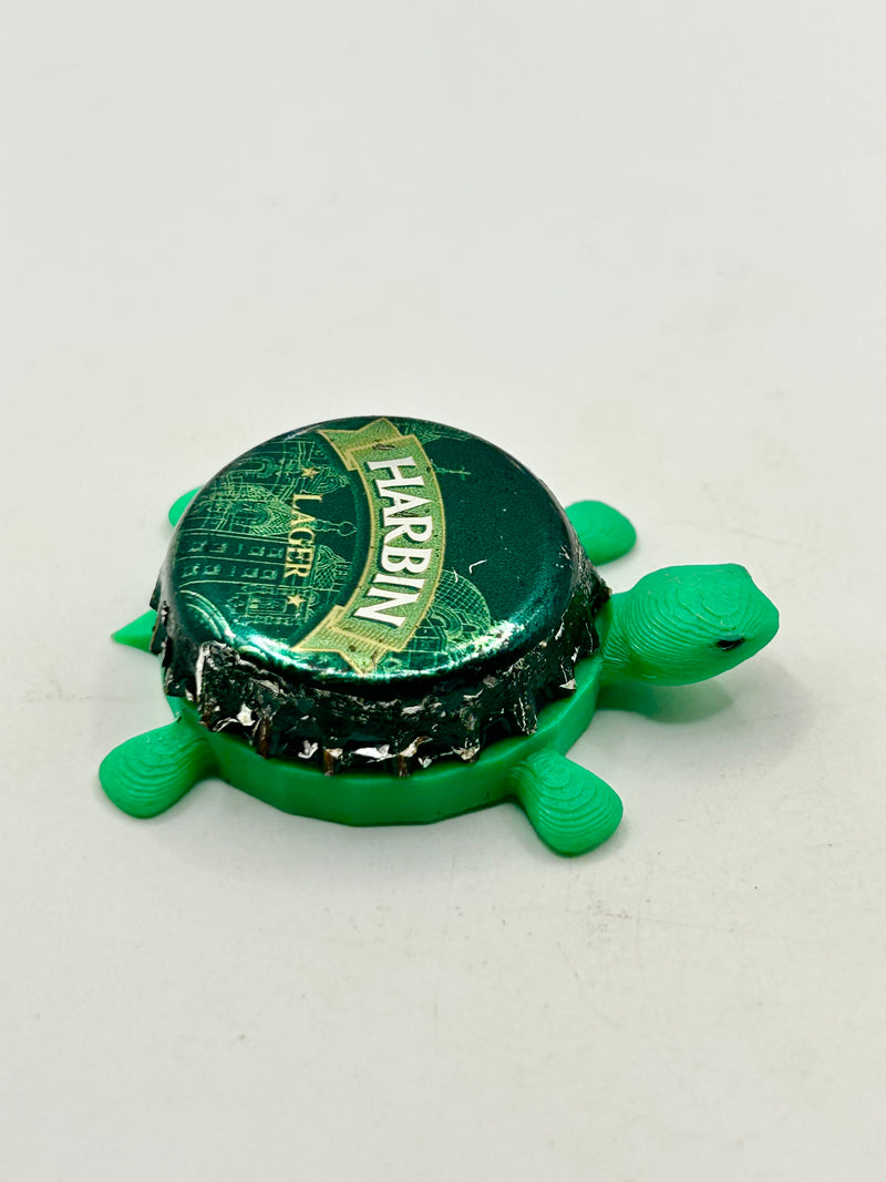 Harbin Lager (China) - Bottle Cap Magnet Turtle (Copy) Shell Shocked Art
