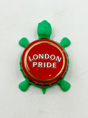 Fuller’s London Pride - Bottle Cap Magnet Turtle Shell Shocked Art