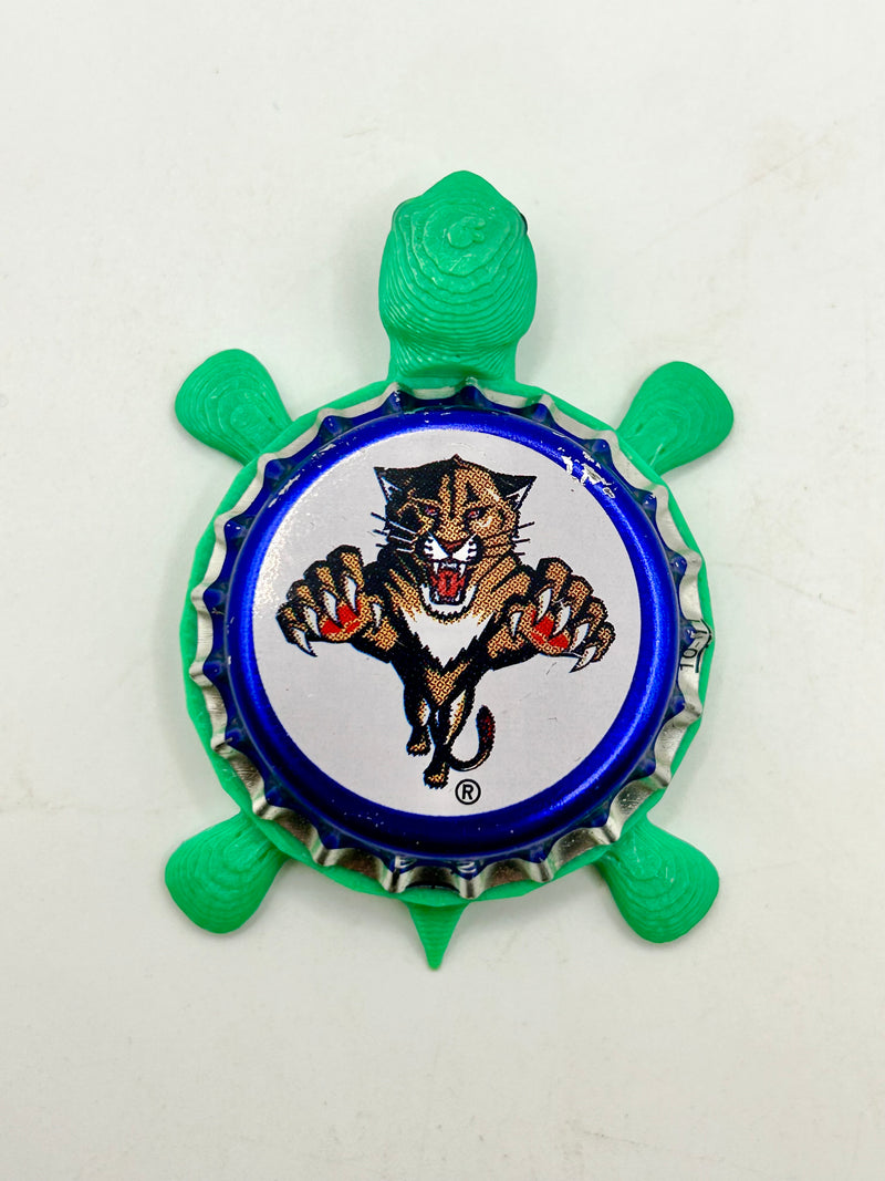 Florida Panthers (Labatt Brewing) - Bottle Cap Magnet Turtle Shell Shocked Art